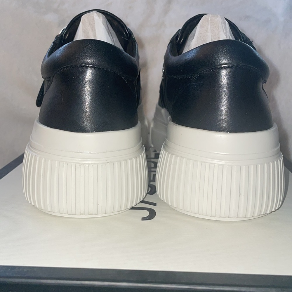 NWT J/SLIDES WALDO Black Leather Sneaker - Picture 9 of 16